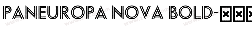 Paneuropa Nova Bold字体转换